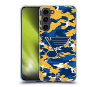 Head Case Designs Officially Licensed NHL Camouflage St Louis Blues Gel Case [Military Grade Protection] Compatible With Samsung Galaxy S23+ 5G
