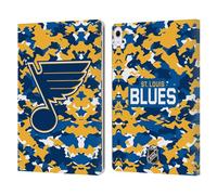 Head Case Designs Officially Licensed NHL Camouflage St Louis Blues Leather Wallet Case Compatible With Apple iPad Air 13 2024/2025
