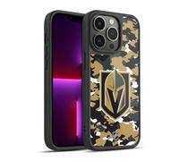 Head Case Designs Officially Licensed NHL Camouflage Vegas Golden Knights Gel Armour Case [Military Grade Protection] Compatible With Apple iPhone 13 Pro