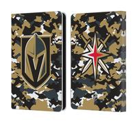 Head Case Designs Officially Licensed NHL Camouflage Vegas Golden Knights Leather Wallet Case Compatible With Amazon Kindle 11th Gen (2024)
