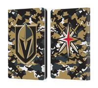 Head Case Designs Officially Licensed NHL Camouflage Vegas Golden Knights Leather Wallet Case Compatible With Amazon Kindle Paperwhite 6