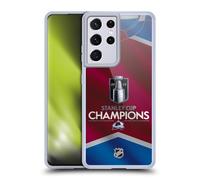 Head Case Designs Officially Licensed NHL Colorado Avalanche Jersey 2022 Stanley Cup Champions Gel Case [Military Grade] Compatible with Samsung Galaxy S21 Ultra 5G and Compatible with MagSafe