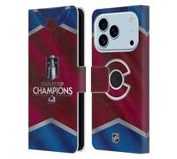 Head Case Designs Officially Licensed NHL Colorado Avalanche Jersey 2022 Stanley Cup Champions Leather Wallet Case Compatible With Apple iPhone 17 Pro
