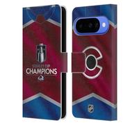 Head Case Designs Officially Licensed NHL Colorado Avalanche Jersey 2022 Stanley Cup Champions Leather Wallet Case Compatible With Google Pixel 10