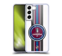Head Case Designs Officially Licensed NHL Colorado Avalanche Puck Pattern 2022 Stanley Cup Champions Gel Case [Military Grade] Compatible with Samsung Galaxy S22 5G and Compatible with MagSafe