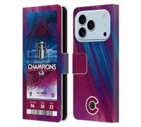Head Case Designs Officially Licensed NHL Colorado Avalanche Ticket 2022 Stanley Cup Champions Leather Wallet Case Compatible With Apple iPhone 17 Pro