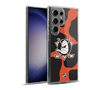 Head Case Designs Officially Licensed NHL Cow Pattern Anaheim Ducks Gel Case [Military Grade Protection] Compatible with Samsung Galaxy S23 Ultra 5G and Compatible with MagSafe