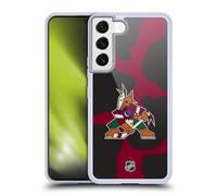 Head Case Designs Officially Licensed NHL Cow Pattern Arizona Coyotes Gel Case [Military Grade Protection] Compatible with Samsung Galaxy S22 5G and Compatible with MagSafe