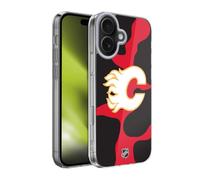 Head Case Designs Officially Licensed NHL Cow Pattern Calgary Flames Gel Case [Military Grade Protection] Compatible With Apple iPhone 17