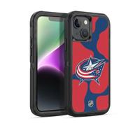 Head Case Designs Officially Licensed NHL Cow Pattern Columbus Blue Jackets Ultra-Armoured Shockproof Case [Military Grade Protection] Compatible With Apple iPhone 14