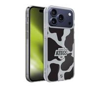 Head Case Designs Officially Licensed NHL Cow Pattern Los Angeles Kings Gel Case [Military Grade Protection] Compatible With Apple iPhone 17 Pro