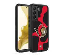 Head Case Designs Officially Licensed NHL Cow Pattern Ottawa Senators Ultra-Armoured Shockproof Case [Military Grade Protection] Compatible With Samsung Galaxy S22 5G