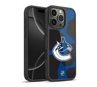 Head Case Designs Officially Licensed NHL Cow Pattern Vancouver Canucks Gel Armour Case [Military Grade Protection] Compatible With Apple iPhone 16 Pro