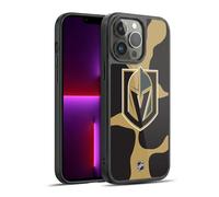 Head Case Designs Officially Licensed NHL Cow Pattern Vegas Golden Knights Gel Armour Case [Military Grade Protection] Compatible With Apple iPhone 13 Pro Max