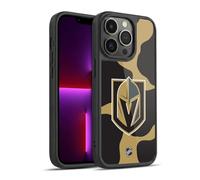 Head Case Designs Officially Licensed NHL Cow Pattern Vegas Golden Knights Gel Armour Case [Military Grade Protection] Compatible With Apple iPhone 13 Pro