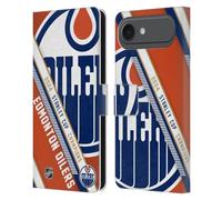 Head Case Designs Officially Licensed NHL Edmonton Oilers Oversized 2024 Stanley Cup Champions Leather Wallet Case Compatible With Apple iPhone 17 Air
