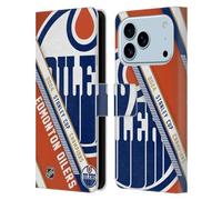 Head Case Designs Officially Licensed NHL Edmonton Oilers Oversized 2024 Stanley Cup Champions Leather Wallet Case Compatible With Apple iPhone 17 Pro