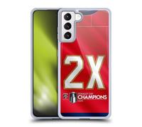 Head Case Designs Officially Licensed NHL Florida Panthers Jersey 2025 Stanley Cup Champions Gel Case [Military Grade Protection] Compatible with Samsung Galaxy S21+ 5G and Compatible with MagSafe