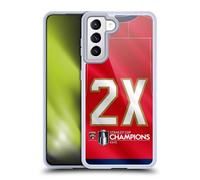Head Case Designs Officially Licensed NHL Florida Panthers Jersey 2025 Stanley Cup Champions Gel Case [Military Grade Protection] Compatible with Samsung Galaxy S21 5G and Compatible with MagSafe