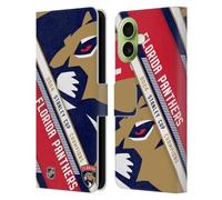 Head Case Designs Officially Licensed NHL Florida Panthers Oversized 2024 Stanley Cup Champions Leather Wallet Case Compatible With Apple iPhone 17