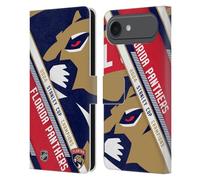 Head Case Designs Officially Licensed NHL Florida Panthers Oversized 2024 Stanley Cup Champions Leather Wallet Case Compatible With Apple iPhone 17 Air