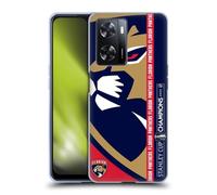 Head Case Designs Officially Licensed NHL Florida Panthers Oversized 2025 Stanley Cup Champions Gel Case [Military Grade Protection] Compatible With Oppo A57s
