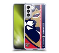 Head Case Designs Officially Licensed NHL Florida Panthers Oversized 2025 Stanley Cup Champions Gel Case [Military Grade Protection] Compatible with Samsung Galaxy S21 5G and Compatible with MagSafe