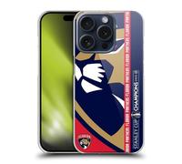 Head Case Designs Officially Licensed NHL Florida Panthers Oversized 2025 Stanley Cup Champions Hard Back Case Compatible With Apple iPhone 15 Pro