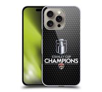 Head Case Designs Officially Licensed NHL Florida Panthers Puck Pattern 2024 Stanley Cup Champions Hard Back Case Compatible With Apple iPhone 16 Pro