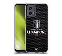 Head Case Designs Officially Licensed NHL Florida Panthers Puck Pattern 2025 Stanley Cup Champions Gel Case [Military Grade Protection] Compatible With Motorola Moto G (2023)