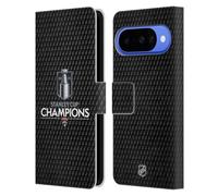 Head Case Designs Officially Licensed NHL Florida Panthers Puck Pattern 2025 Stanley Cup Champions Leather Wallet Case Compatible With Google Pixel 10