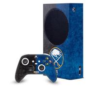 Head Case Designs Officially Licensed NHL Half Distressed Buffalo Sabres Game Console Wrap and Game Controller Skin Bundle Compatible With Xbox Series S Console & Controller Bundle