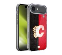 Head Case Designs Officially Licensed NHL Half Distressed Calgary Flames Gel Case [Military Grade Protection] Compatible With Apple iPhone 17 Air
