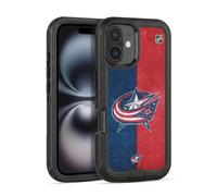 Head Case Designs Officially Licensed NHL Half Distressed Columbus Blue Jackets Ultra-Armoured Shockproof Case [Military Grade Protection] Compatible With Apple iPhone 16