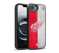 Head Case Designs Officially Licensed NHL Half Distressed Detroit Red Wings Gel Armour Case [Military Grade Protection] Compatible With Apple iPhone 16e / iPhone 17e