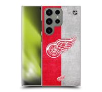 Head Case Designs Officially Licensed NHL Half Distressed Detroit Red Wings Hard Back Case Compatible With Samsung Galaxy S24 Ultra 5G