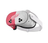 Head Case Designs Officially Licensed NHL Half Distressed Detroit Red Wings Vinyl Sticker Skin Decal Cover Compatible With Meta Quest 3S