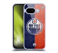 Head Case Designs Officially Licensed NHL Half Distressed Edmonton Oilers Gel Case [Military Grade Protection] Compatible With Google Pixel 9A
