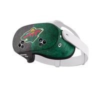 Head Case Designs Officially Licensed NHL Half Distressed Minnesota Wild Vinyl Sticker Skin Decal Cover Compatible With Meta Quest 3S