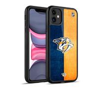 Head Case Designs Officially Licensed NHL Half Distressed Nashville Predators Gel Armour Case [Military Grade Protection] Compatible With Apple iPhone 11