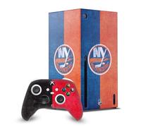Head Case Designs Officially Licensed NHL Half Distressed New Jersey Devils Game Console Wrap and Game Controller Skin Bundle Compatible With Xbox Series X