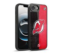 Head Case Designs Officially Licensed NHL Half Distressed New Jersey Devils Gel Armour Case [Military Grade Protection] Compatible With Apple iPhone 16e / iPhone 17e