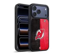 Head Case Designs Officially Licensed NHL Half Distressed New Jersey Devils Gel Armour Case [Military Grade Protection] Compatible With Apple iPhone 17 Pro