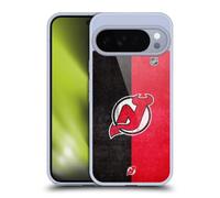 Head Case Designs Officially Licensed NHL Half Distressed New Jersey Devils Gel Case [Military Grade Protection] Compatible with Google Pixel 10 Pro XL and Compatible with MagSafe