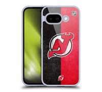 Head Case Designs Officially Licensed NHL Half Distressed New Jersey Devils Gel Case [Military Grade Protection] Compatible With Google Pixel 9A