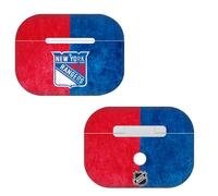 Head Case Designs Officially Licensed NHL Half Distressed New York Rangers Vinyl Sticker Skin Decal Cover Compatible With Apple AirPods Pro