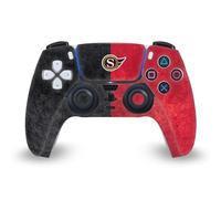 Head Case Designs Officially Licensed NHL Half Distressed Ottawa Senators Vinyl Faceplate Sticker Gaming Skin Decal Cover Compatible With Sony PlayStation 5 PS5 DualSense Controller