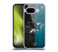 Head Case Designs Officially Licensed NHL Half Distressed San Jose Sharks Gel Case [Military Grade Protection] Compatible With Google Pixel 9A