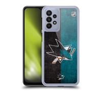Head Case Designs Officially Licensed NHL Half Distressed San Jose Sharks Hard Back Case Compatible With Samsung Galaxy A23 / 5G (2022)