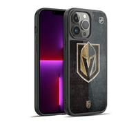 Head Case Designs Officially Licensed NHL Half Distressed Vegas Golden Knights Gel Armour Case [Military Grade Protection] Compatible With Apple iPhone 13 Pro Max